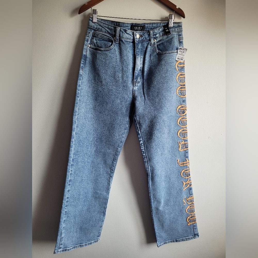 NWT Akira Too Good For You Relaxed Jeans
